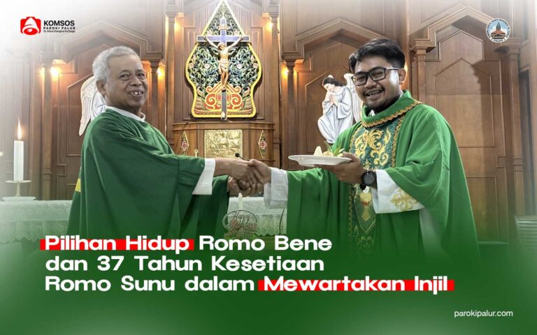 Tahbisan Romo Bene dan 37 Tahun Imamat Romo Sunu